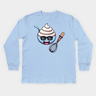 Cool Whipped Cream Kids Long Sleeve T-Shirt